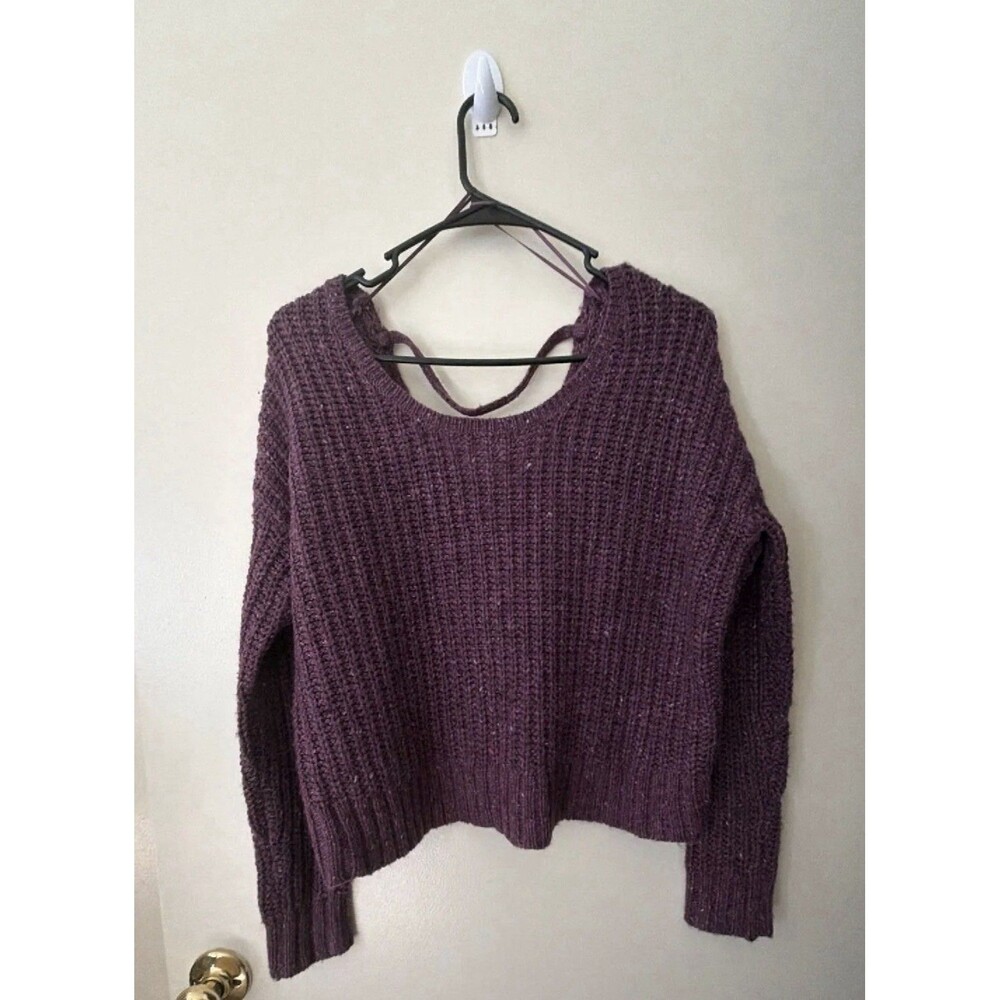 Anthropologie Kaisley Marled Knit Cropped Sweater